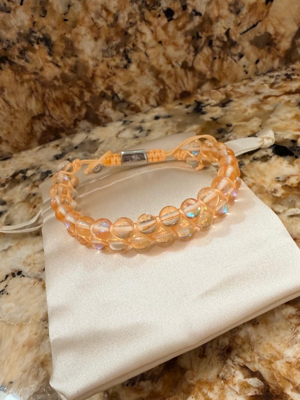 NOGU Double Galaxy Glass Bracelet - Champagne Supernova